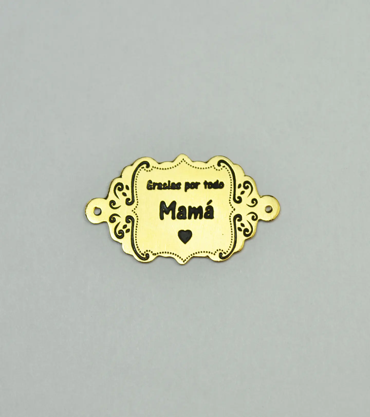 PLACA FRASE MAMÁ BAÑO DE ORO  T2514-4 1