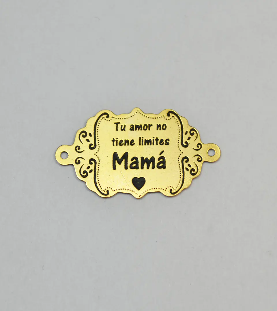 PLACA FRASE MAMÁ BAÑO DE ORO T2514-8 1