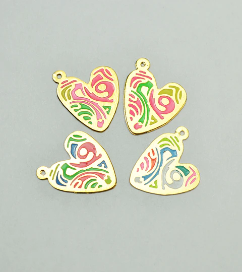 CORAZÓN BAÑO DE ORO 1285-1 