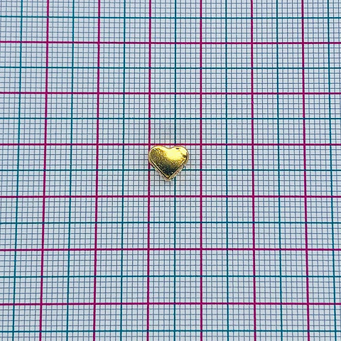 SEPARADOR ✦ CORAZÓN BAÑO DE ORO 