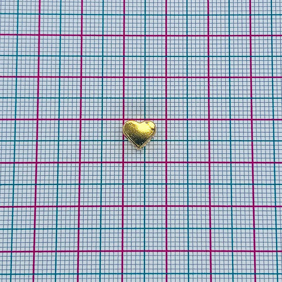 SEPARADOR ✦ CORAZÓN BAÑO DE ORO  2
