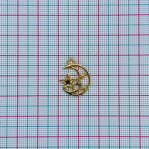 DIJE ✦ LUNA BAÑO DE ORO 