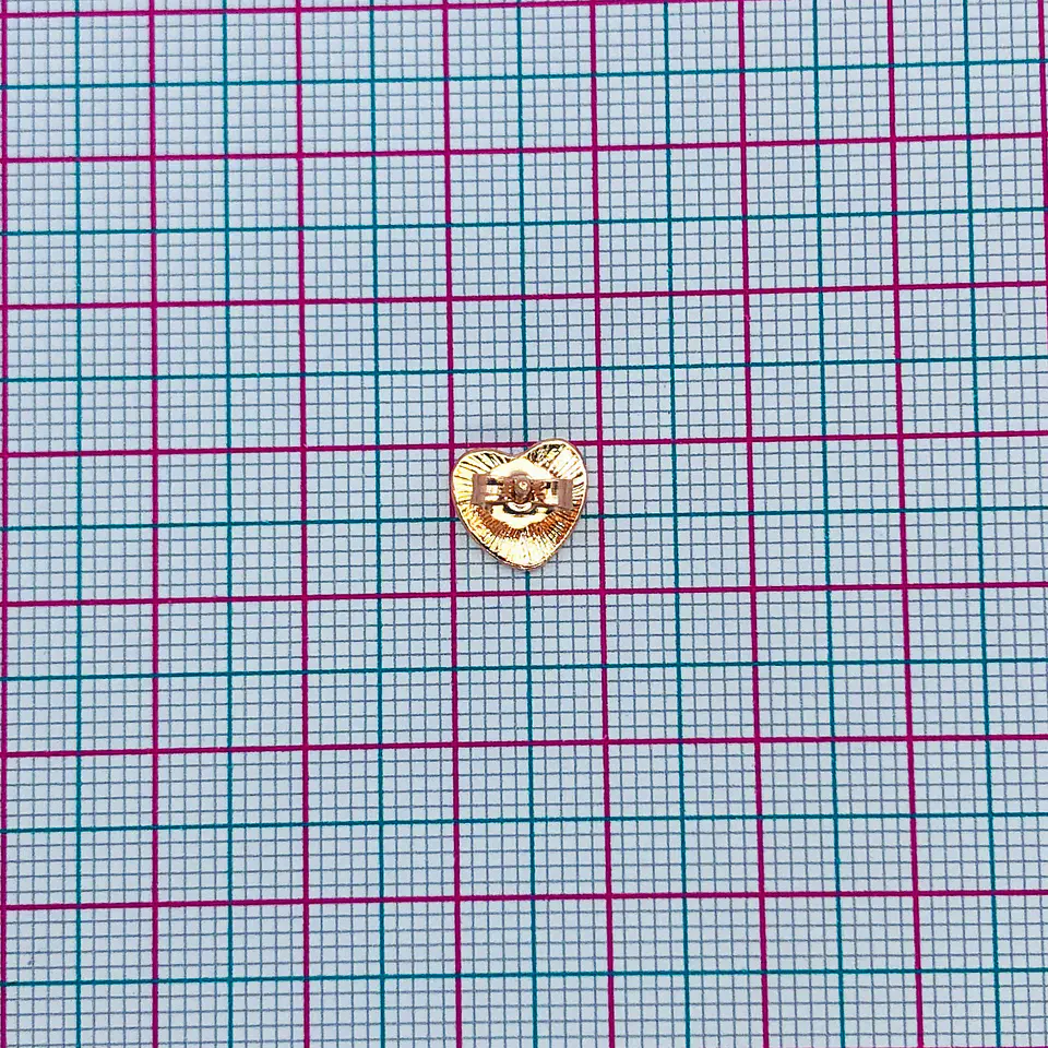 TOPO ✦ CORAZÓN LOVE BAÑO DE ORO ROSA 2