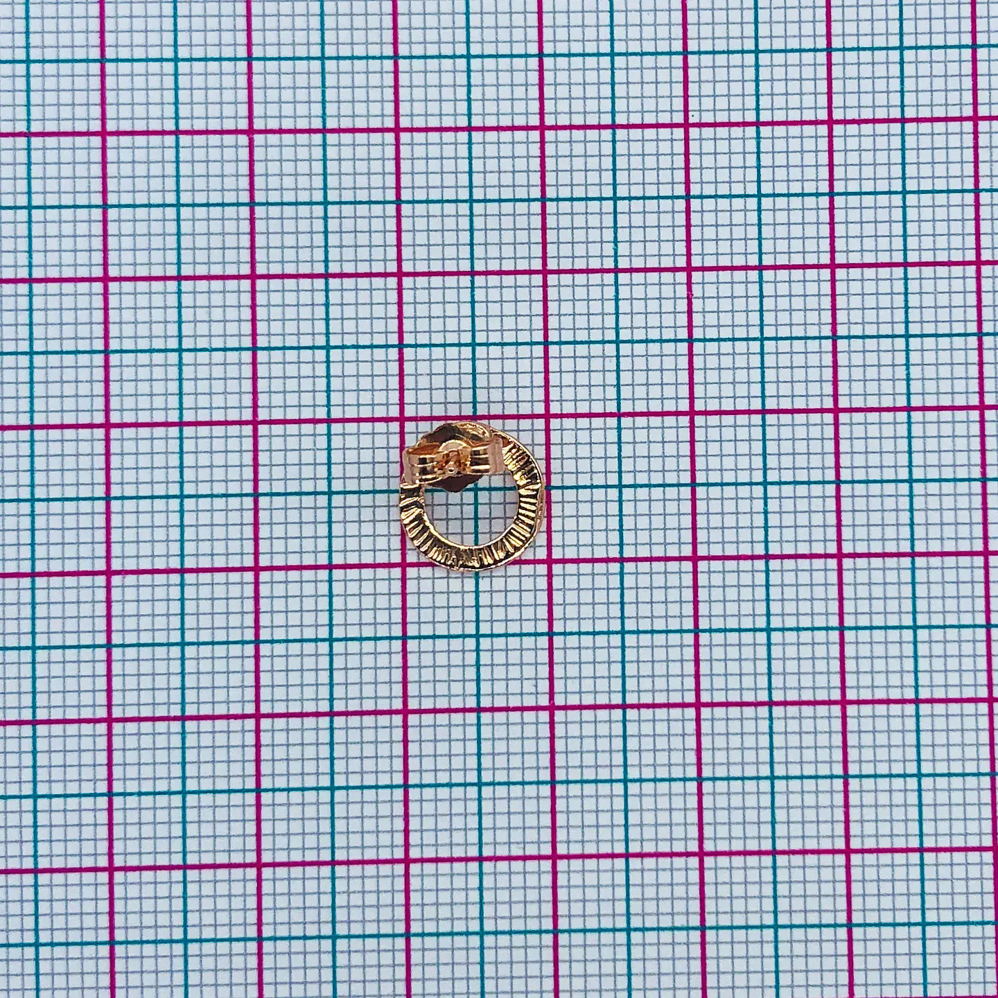 TOPO ✦ ARO CORRUGADO BAÑO DE ORO ROSA 2