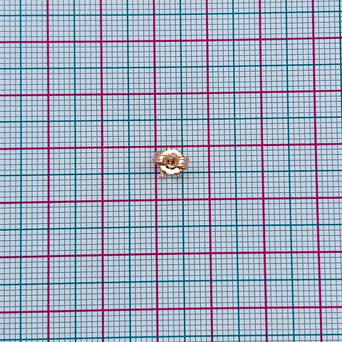 TOPO ✦ ESTRELLA MINI BAÑO DE ORO ROSA