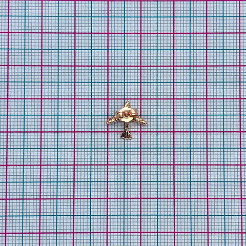 TOPO ✦ AVIÓN BAÑO DE ORO ROSA
