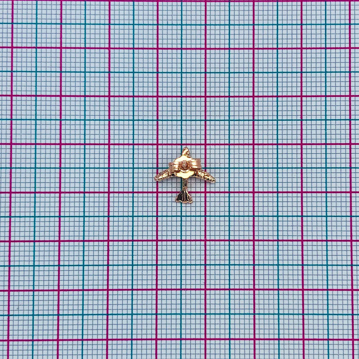 TOPO ✦ AVIÓN BAÑO DE ORO ROSA 2