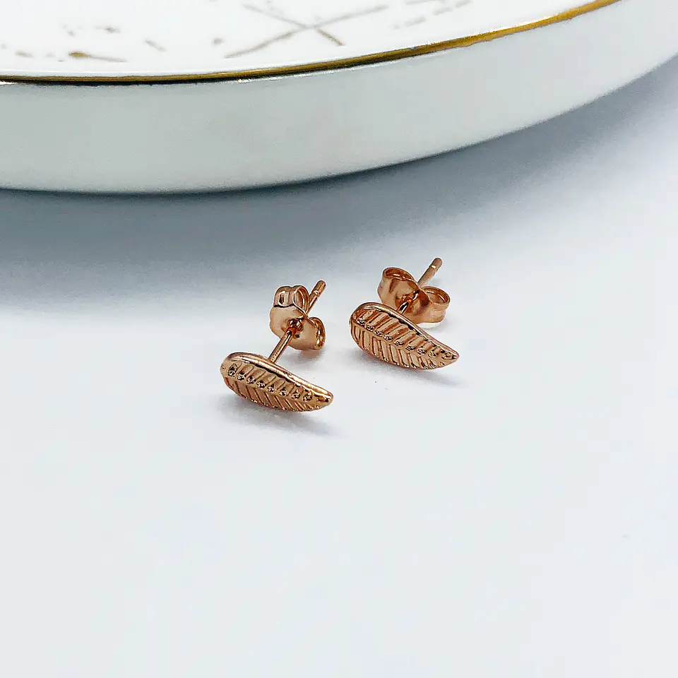 TOPO ✦ HOJA BAÑO DE ORO ROSA 1