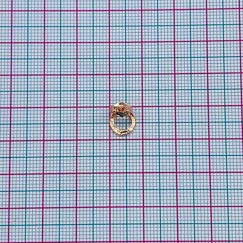 TOPO ✦ ARO LISO BAÑO DE ORO ROSA