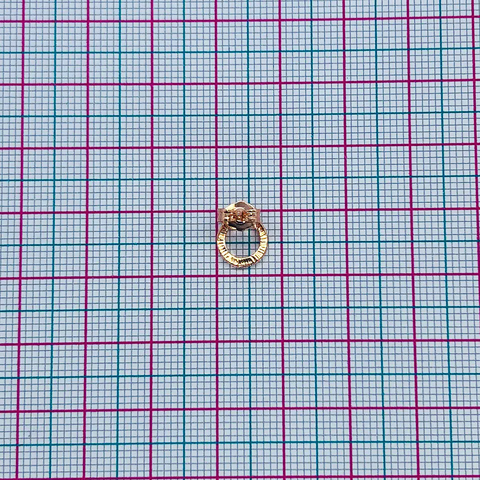 TOPO ✦ ARO LISO BAÑO DE ORO ROSA 2