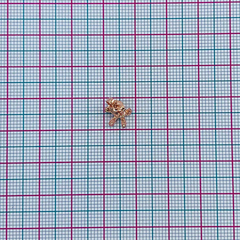 TOPO ✦ ESTRELLA DE MAR LISA BAÑO DE ORO ROSA