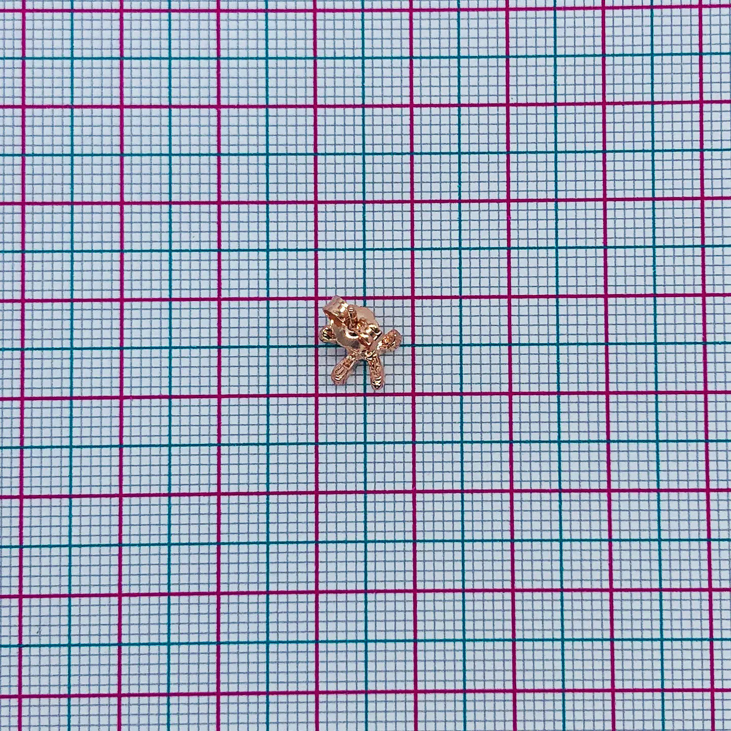 TOPO ✦ ESTRELLA DE MAR LISA BAÑO DE ORO ROSA 2