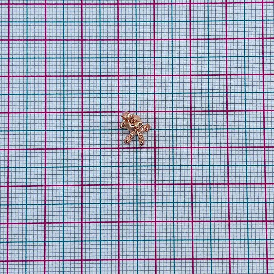TOPO ✦ ESTRELLA DE MAR LISA BAÑO DE ORO ROSA 2