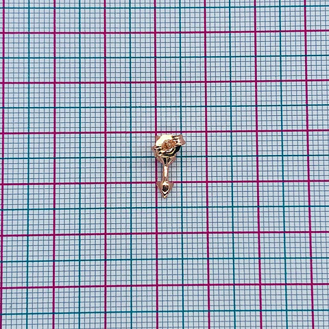 TOPO ✦ FLECHA BAÑO DE ORO ROSA