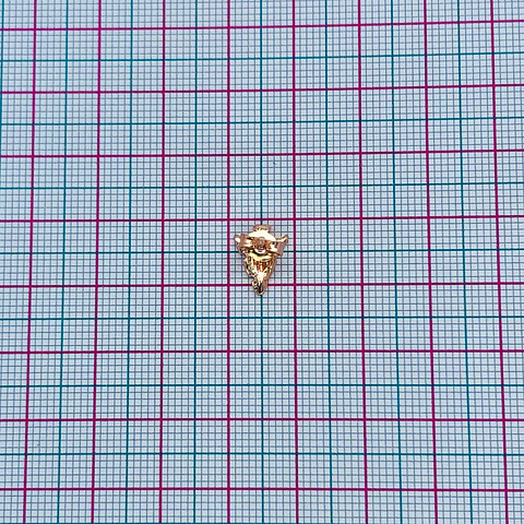 TOPO ✦ PUNTA DE FLECHA BAÑO DE ORO ROSA