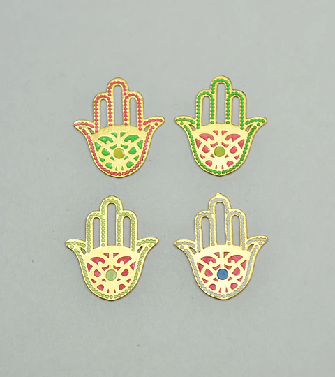MANO HAMSA BAÑO DE ORO T4754