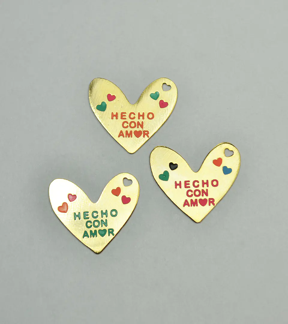 CORAZÓN CON FRASE BAÑO DE ORO T4759 1