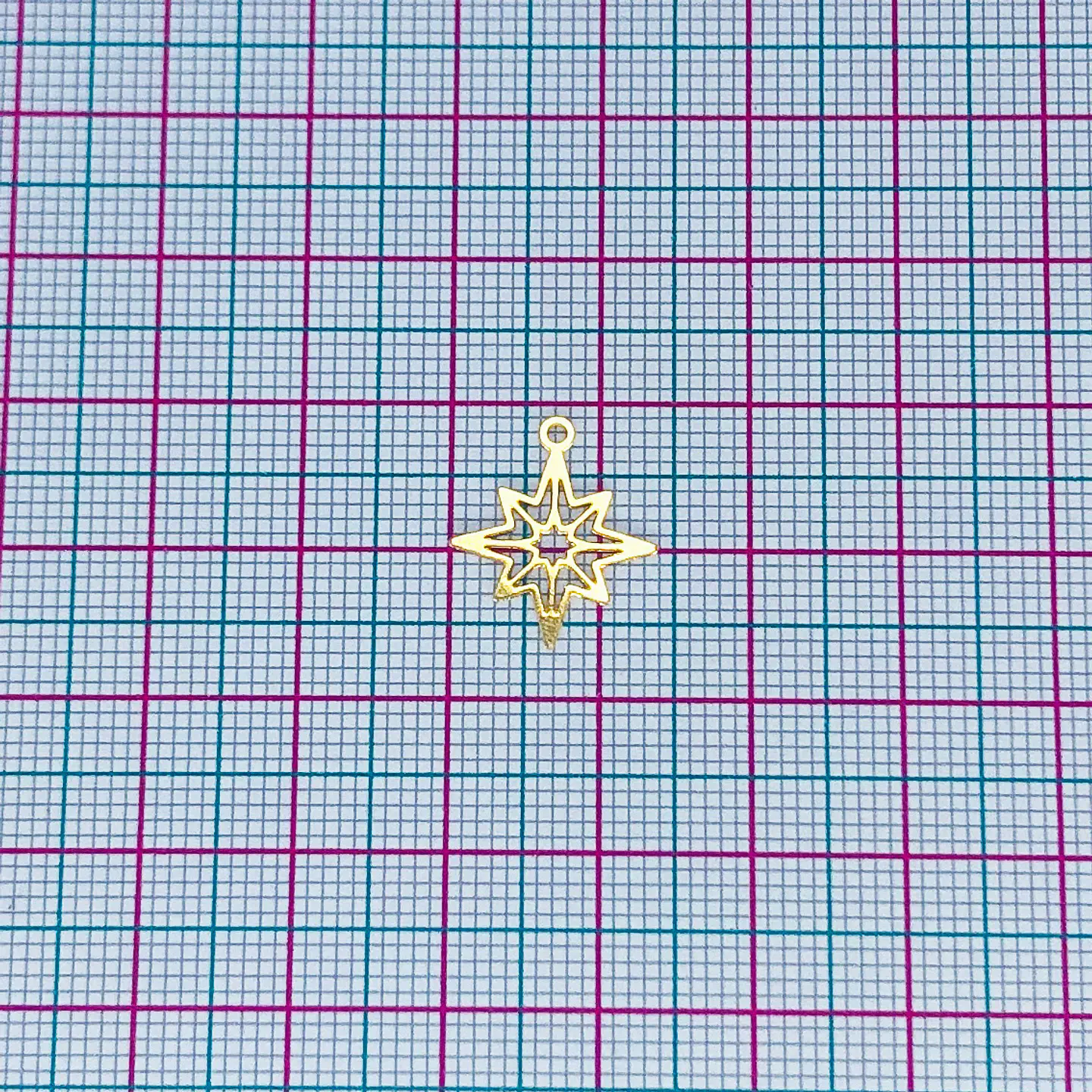 ESTRELLA DESTELLO MINI DIJE BAÑO DE ORO T8191 2