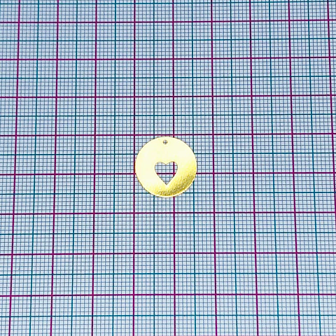 CORAZÓN MINI DIJE BAÑO DE ORO T8261