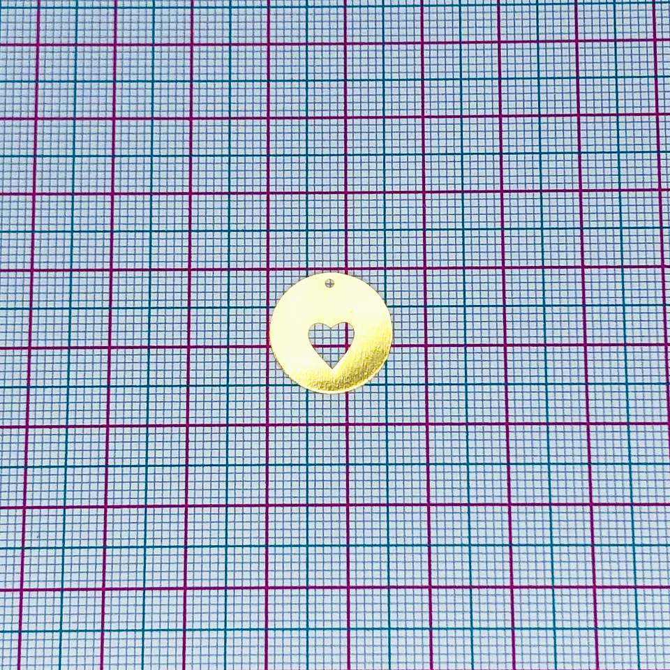 CORAZÓN MINI DIJE BAÑO DE ORO T8261 2