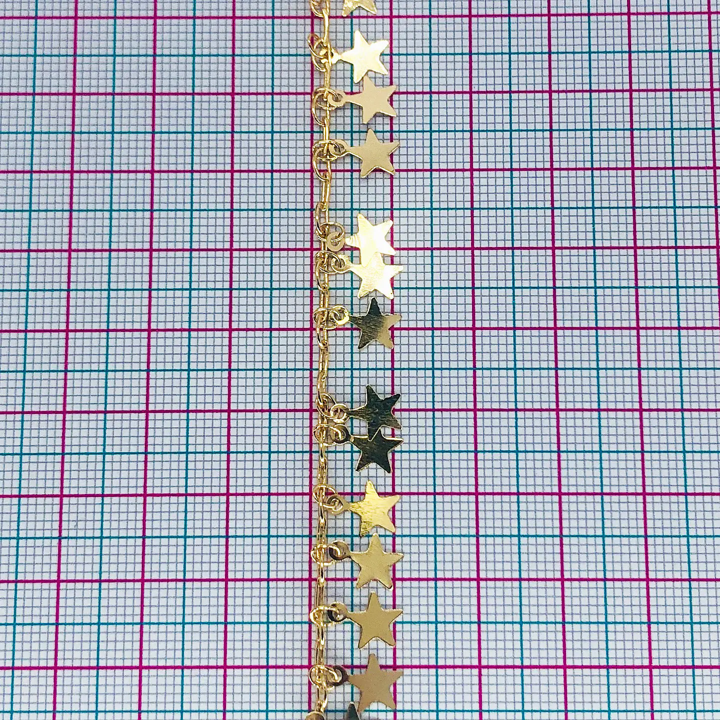 CADENA ESTRELLA BAÑO DE ORO MK-252-MT 2