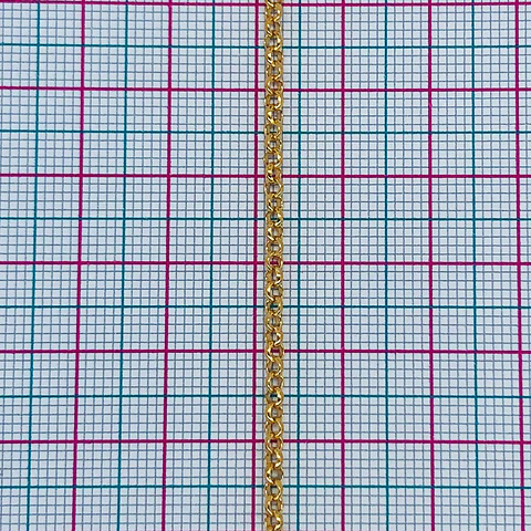 CADENA 2MM BAÑO DE ORO M-2562-MT                                            