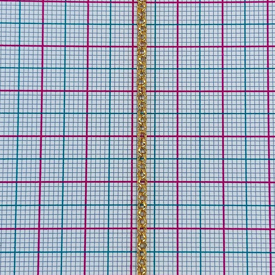 CADENA 2MM BAÑO DE ORO M-2562-MT                                             2