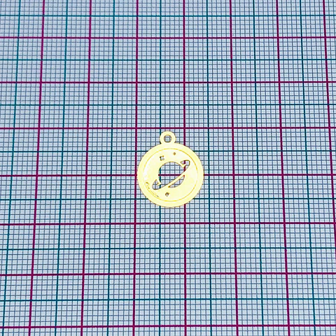PLANETA MINI DIJE BAÑO DE ORO T-019