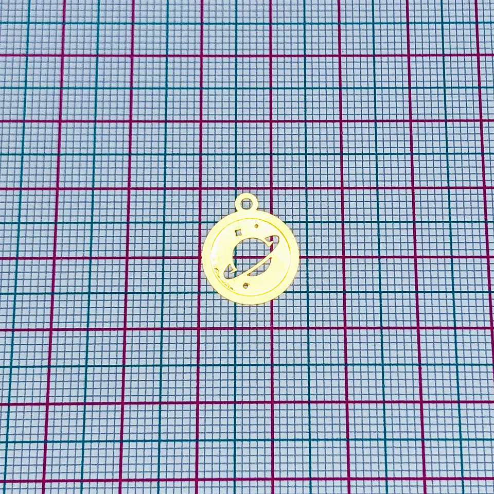 PLANETA MINI DIJE BAÑO DE ORO T-019 2