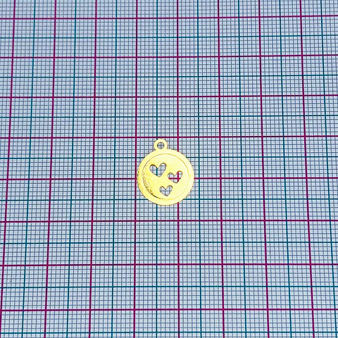 CORAZÓN MINI DIJE BAÑO DE ORO T-013