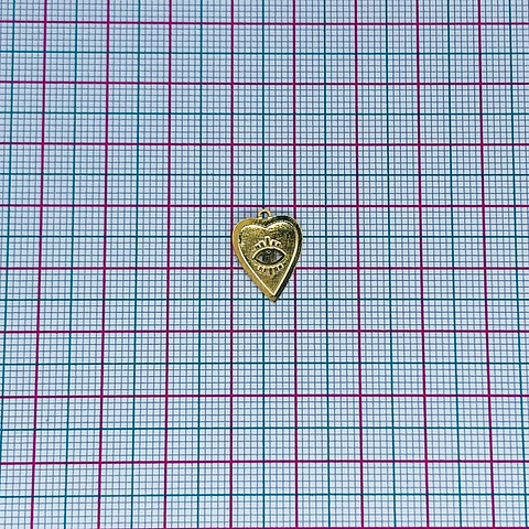 CORAZÓN MINI DIJE BAÑO DE ORO T-072-1