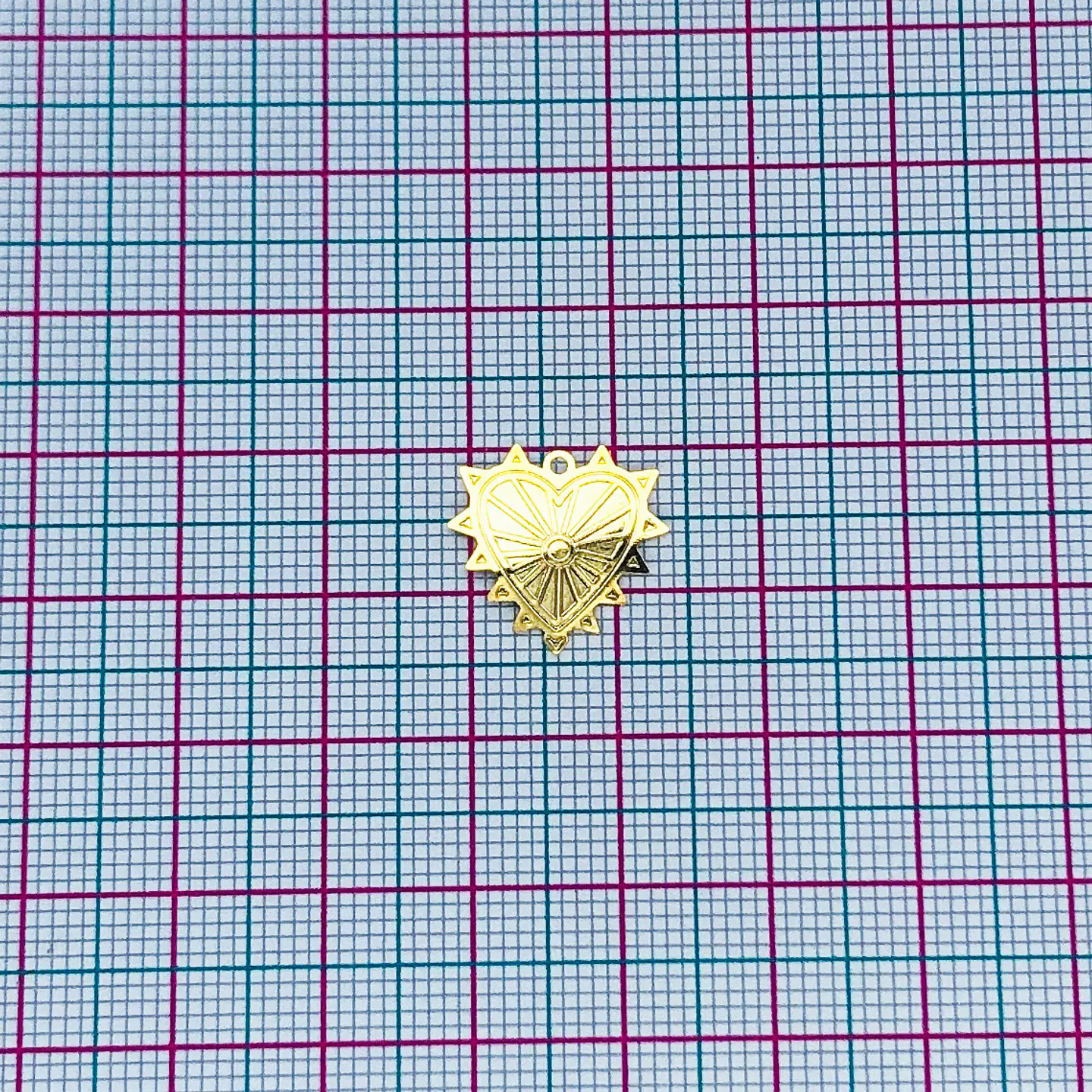 CORAZÓN MINI DIJE BAÑO DE ORO T074-1 2