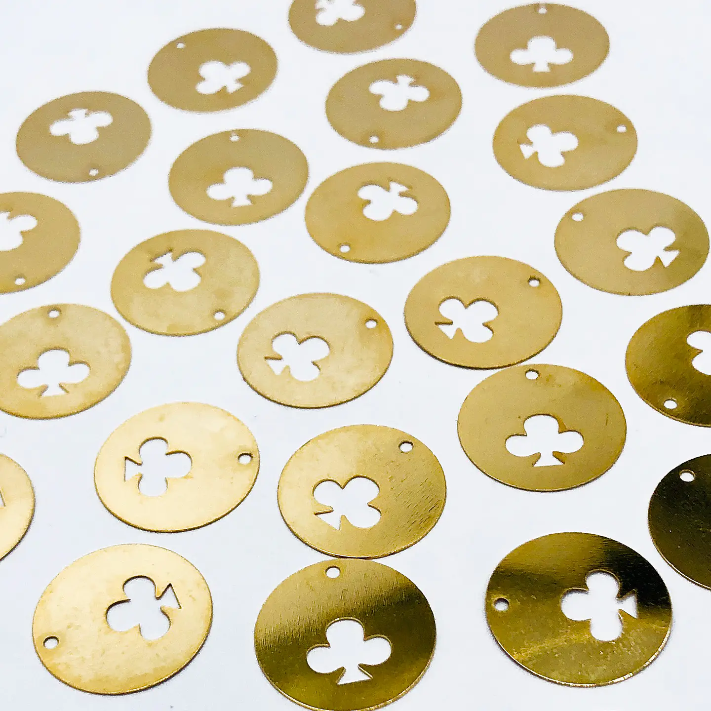 POKER TREBOL MINI DIJE BAÑO DE ORO T8260 1
