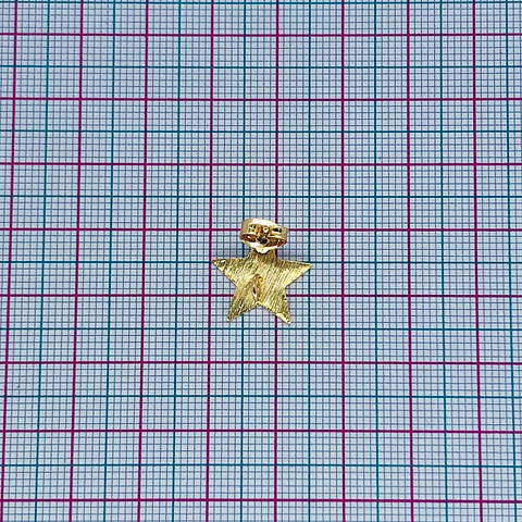 TOPO ESTRELLA BAÑO DE ORO T8105