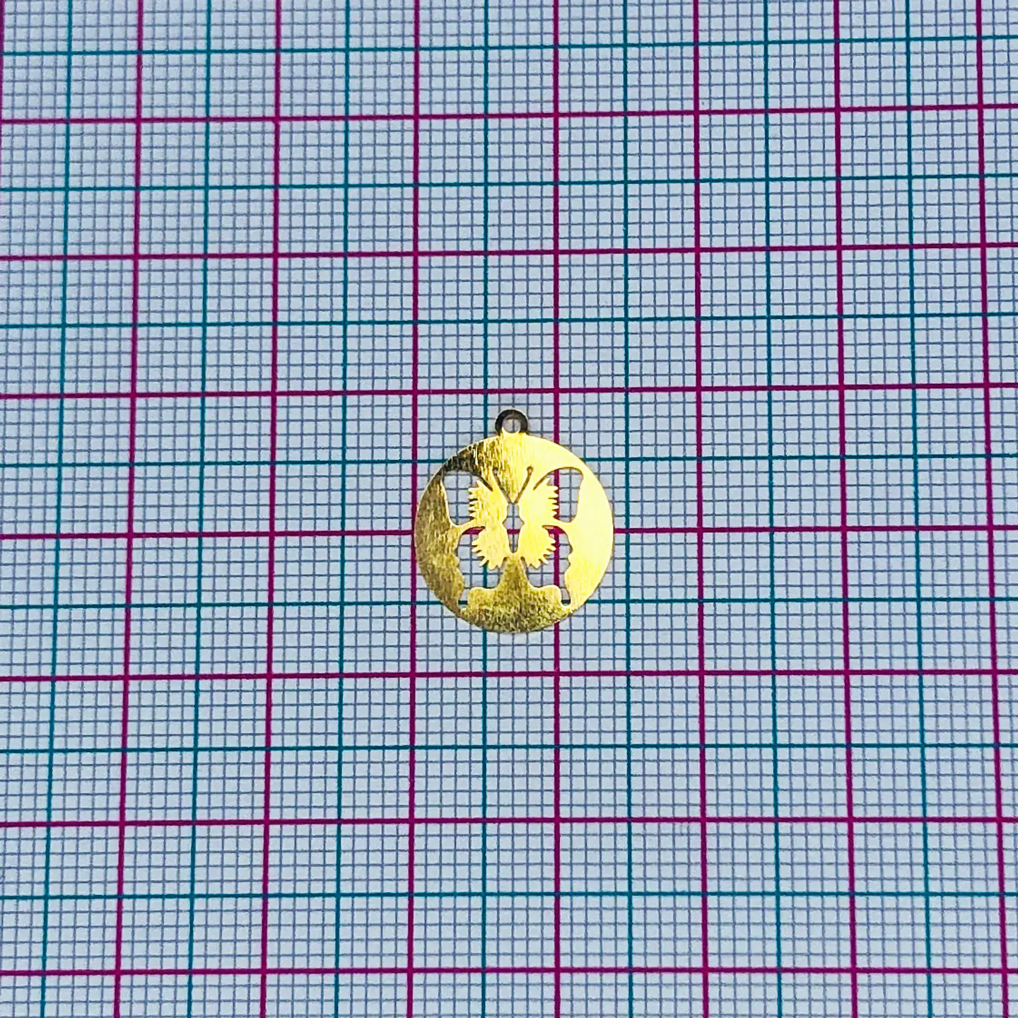 MARIPOSA MINI DIJE BAÑO DE ORO T8281 2
