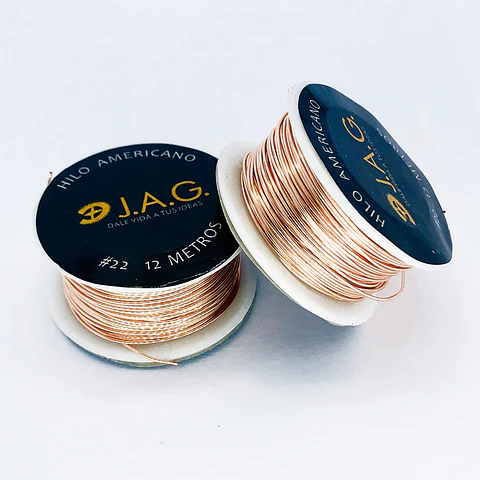 ALAMBRE BAÑO DE ORO ROSA JAG-AG-R (ESCOGE TU CALIBRE FAVORITO)