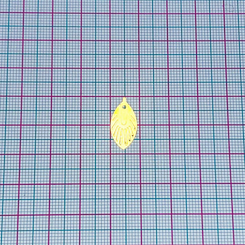 MINI DIJE ✦ HOJA BAÑO DE ORO                   