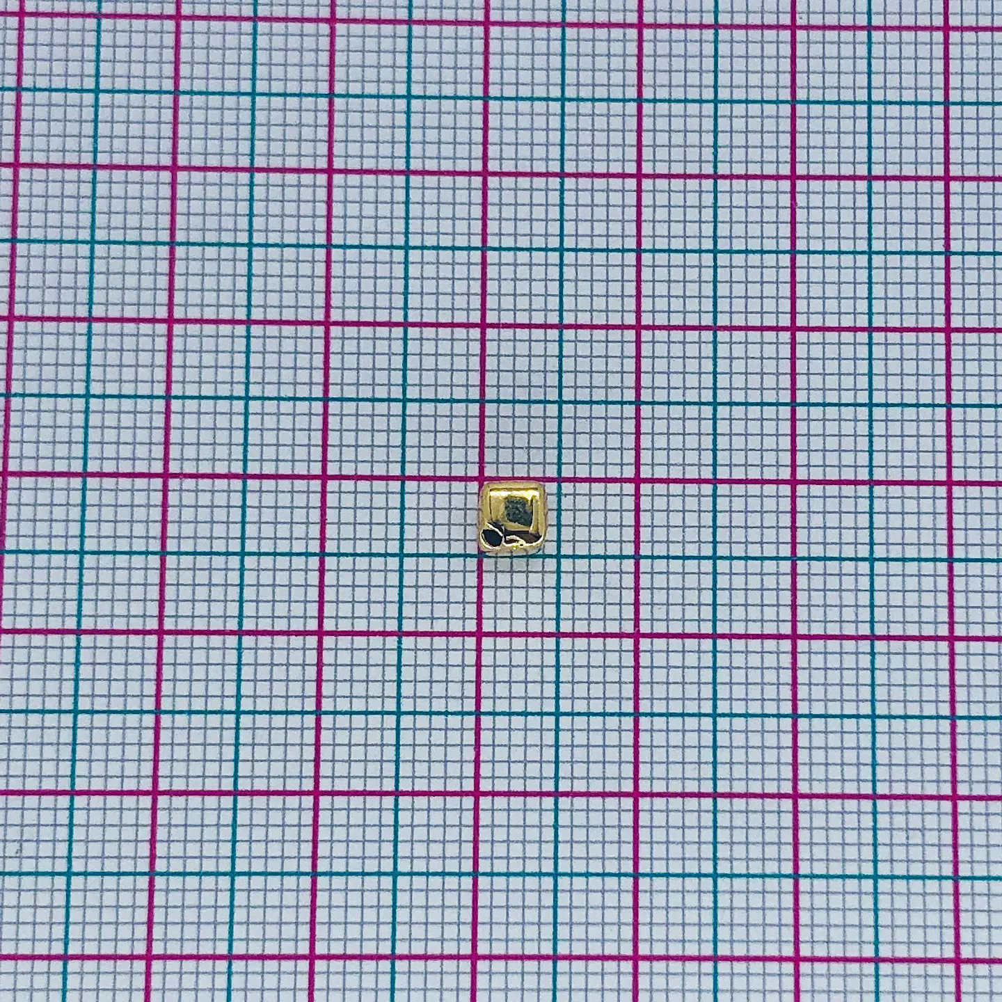 SEPARADOR ✦ CUBO BAÑO DE ORO 4MM 2