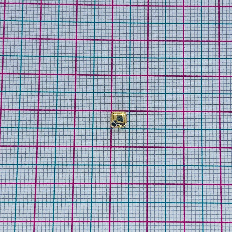 SEPARADOR ✦ CUBO BAÑO DE ORO 4MM 2