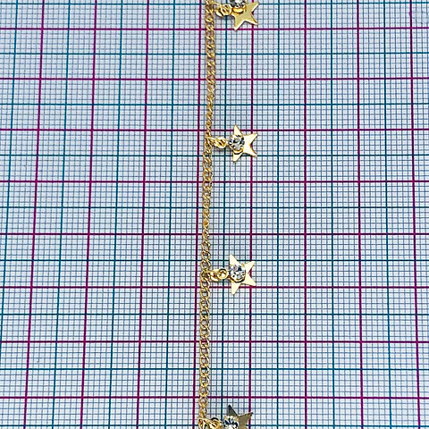 CADENA ESTRELLA CON ZIRCÓN MK-221-MT