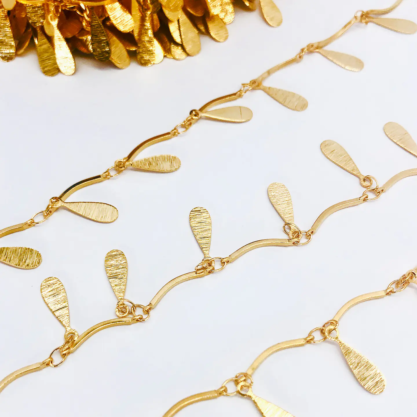 CADENA ✦ GOTA BAÑO DE ORO  1