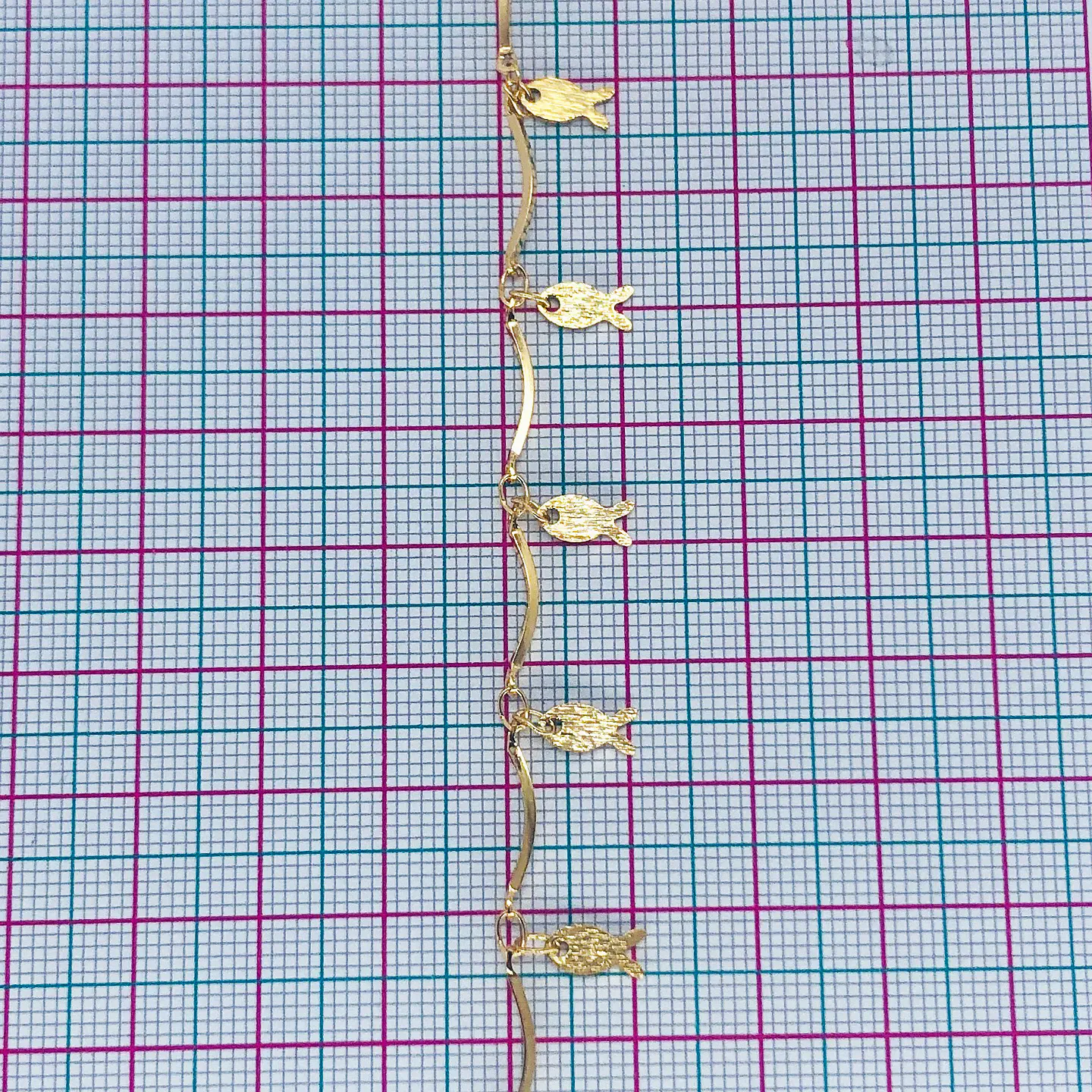 CADENA PEZ BAÑO DE ORO MK-260-MT 2