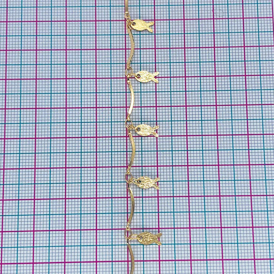 CADENA PEZ BAÑO DE ORO MK-260-MT 2