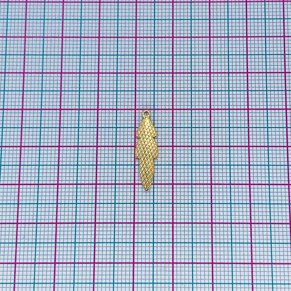 HOJA MINI DIJE BAÑO DE ORO T3407              2