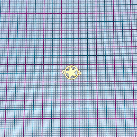 ESTRELLA MINI DIJE BAÑO DE ORO T3459                       