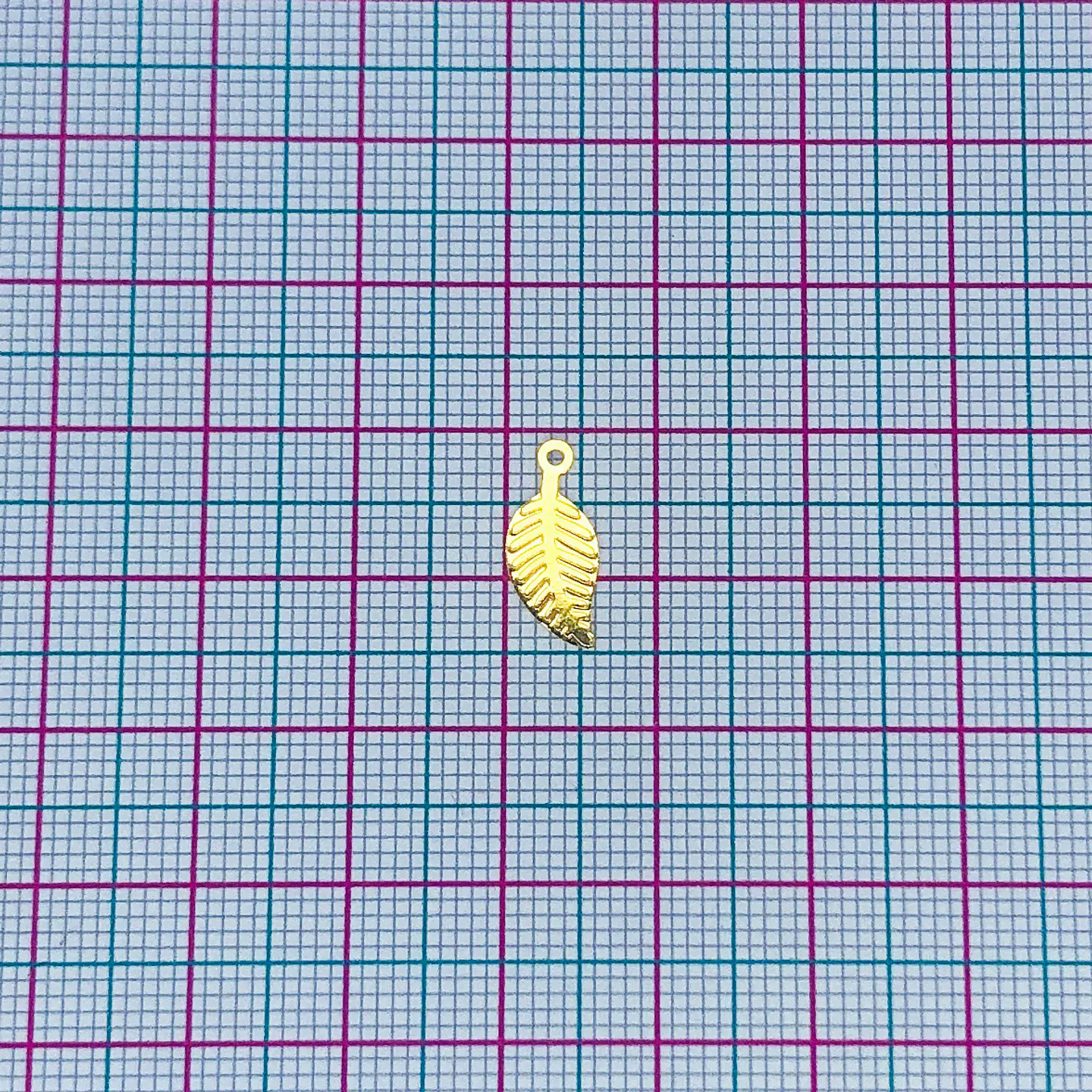 HOJA MINI DIJE BAÑO DE ORO T3461                              2