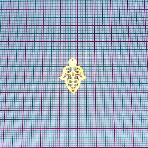 MANO HAMSA MINI DIJE BAÑO DE ORO T4907                                