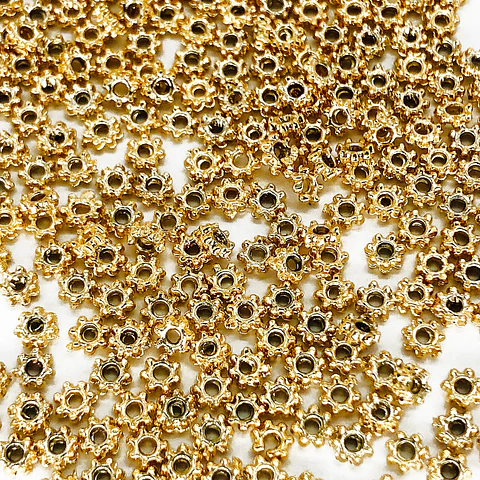 SEPARADOR ✦ FLOR MINI BAÑO DE ORO                                                  