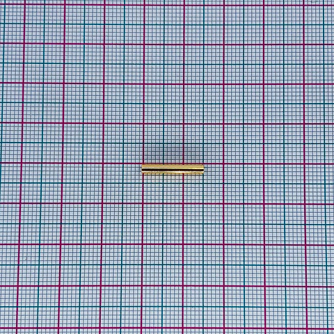 CANUTILLO LISO BAÑO DE ORO FB00327        
