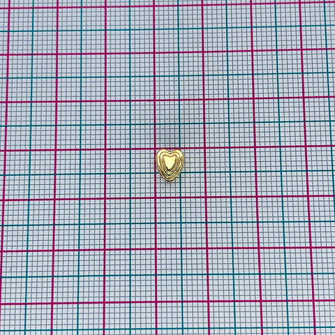 CORAZÓN BAÑO DE ORO T5458           